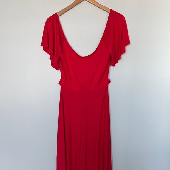 Rachel Polly Backless Red Women's Dress Size L - Picture 3 of 10